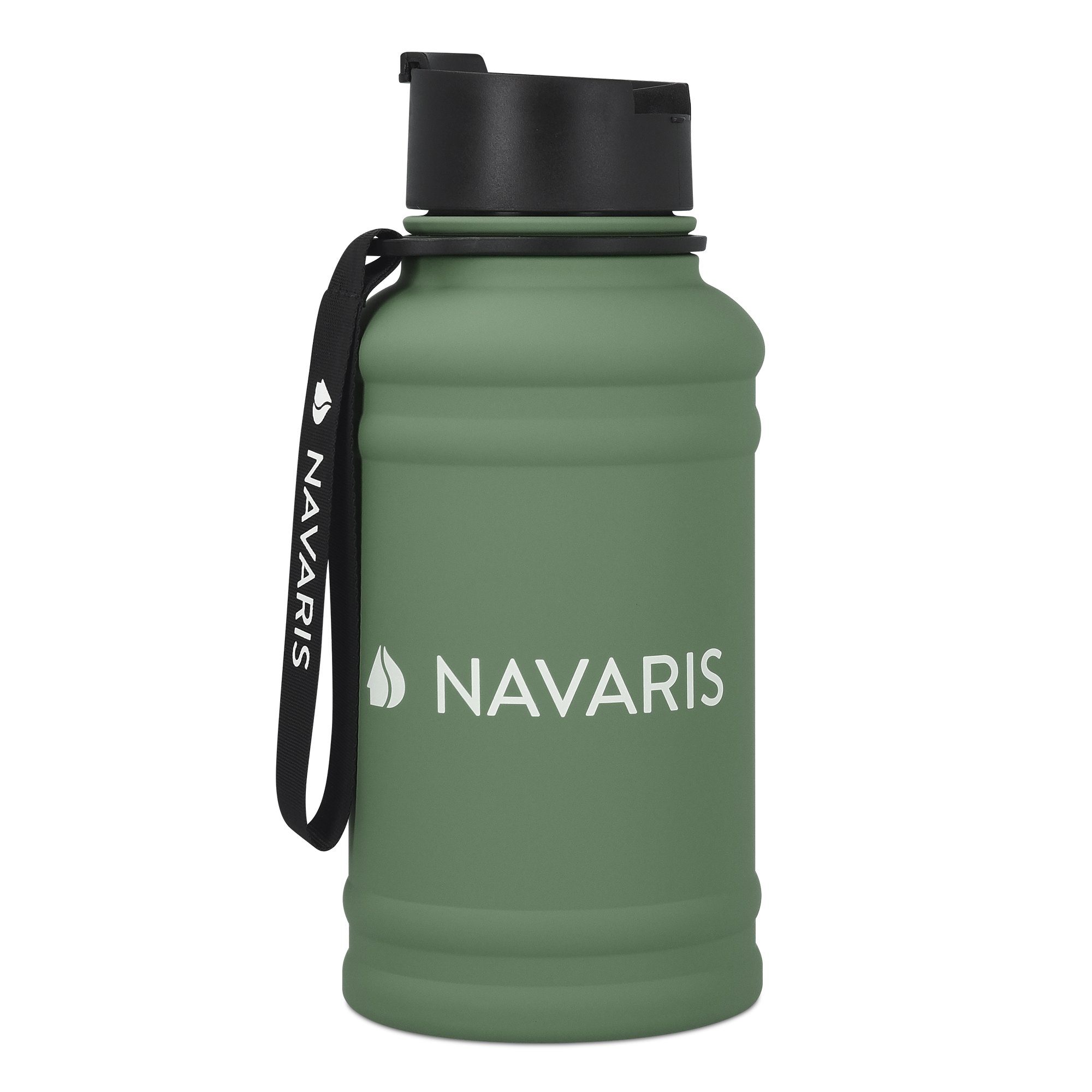 Navaris Trinkflasche 1,3 Liter Wasserflasche - Gym Bottle - Sport Flasche Water Jug