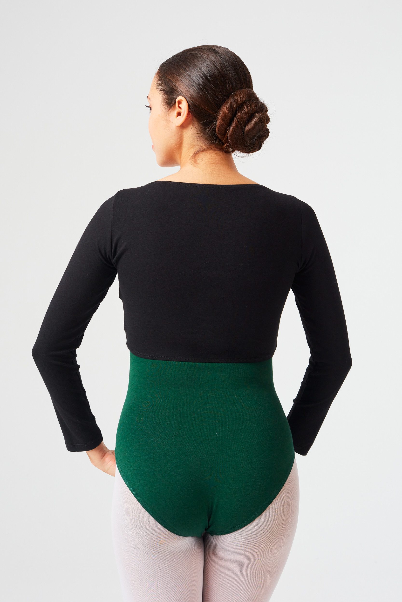 tanzmuster Crop-Top Langarm Ballett Top Mirelle Kurzes, gerafftes Tanz Ober günstig online kaufen