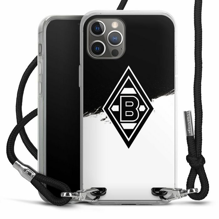 DeinDesign Handyhülle Borussia Mönchengladbach Gladbach Bundesliga Apple iPhone 12 Pro Max Handykette Hülle mit Band Case zum Umhängen
