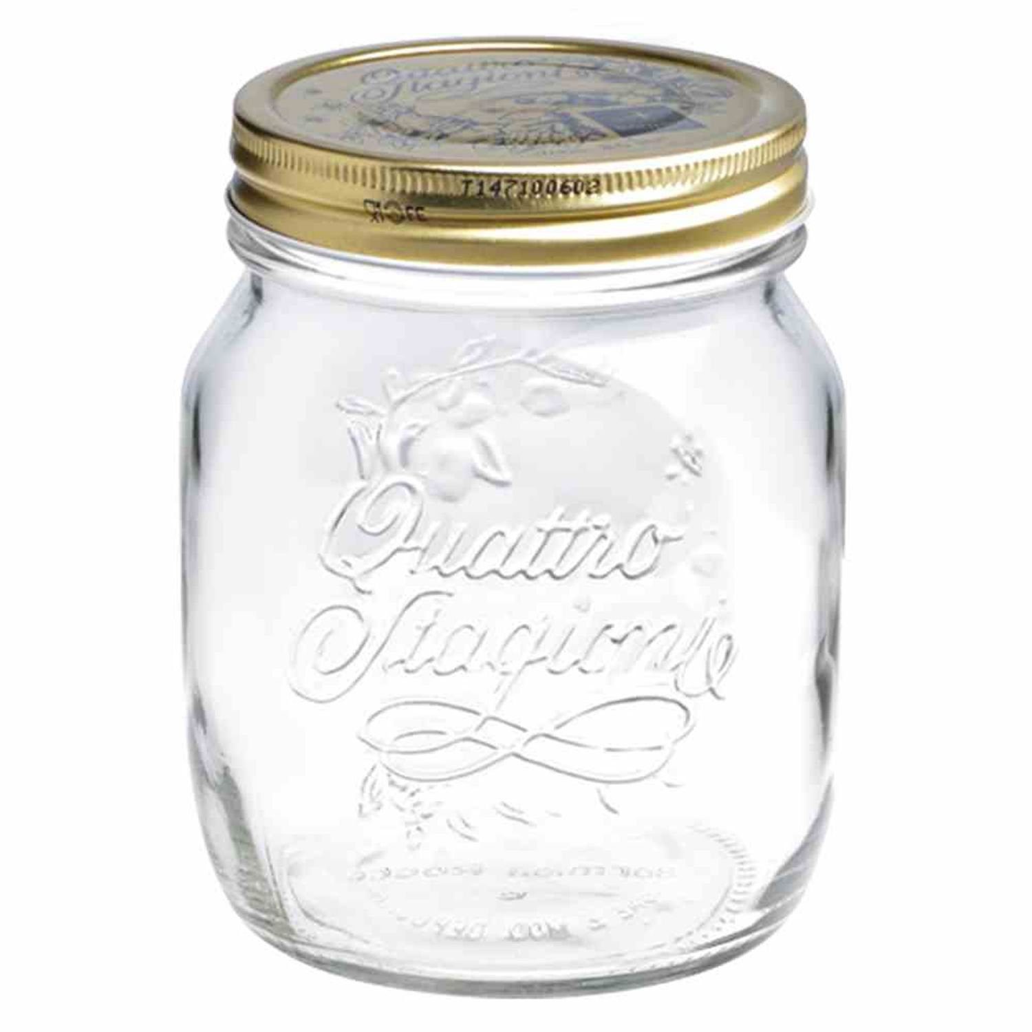 Einmachglas Glas "Quattro Stagioni" 700 ml mit Deckel 86 mm Ø