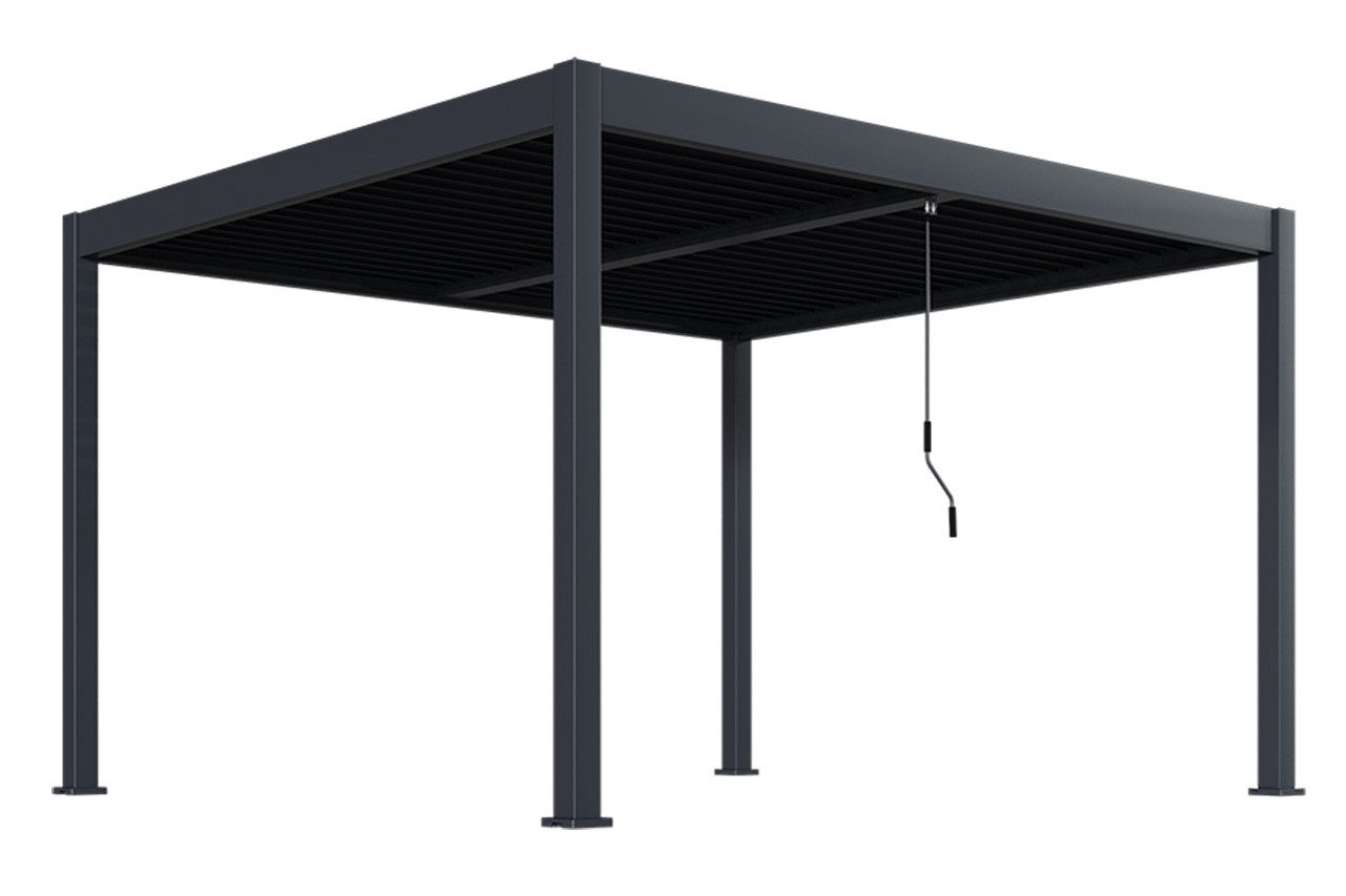Green Spirit Pergola Pergola Oasis 3,6 x 4 m Aluminium Lamellendach manuell anthrazit, BxTxH: 400x360x255 cm, (Set, 1-tlg), anthrazit, Aluminium, wetterfest - Garten, Terrasse & Outdoor