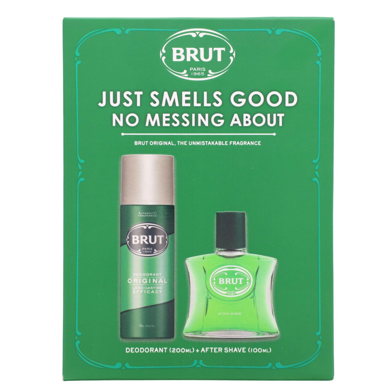 Brut Pflege-Geschenkset Brut Original Geschenkset Aftershave 100ml Deodorant 200ml For Men