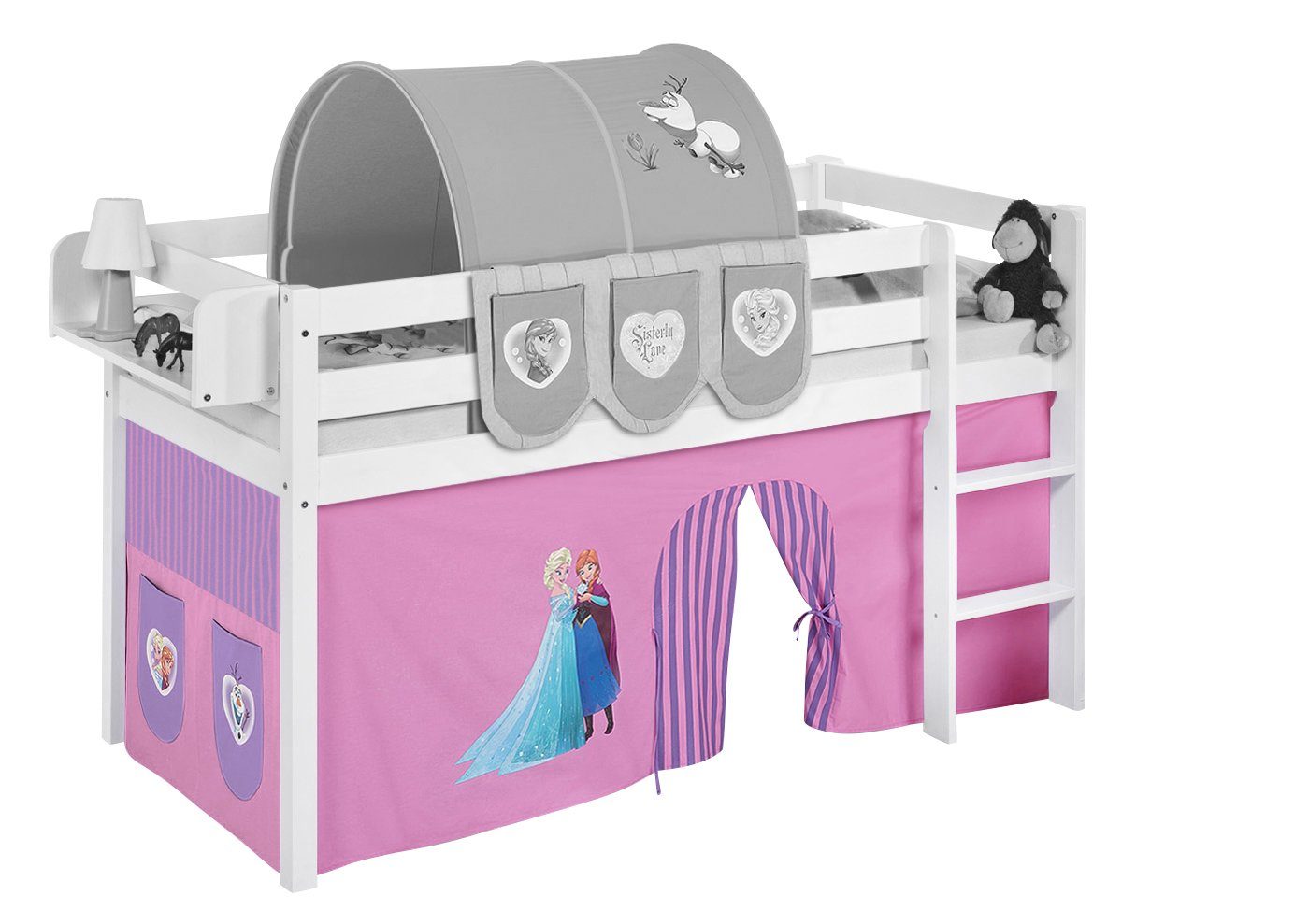 Bettvorhang Frozen lila - die Eiskönigin - Anna & Elsa für Hochbett & Kinderbett, Lilokids