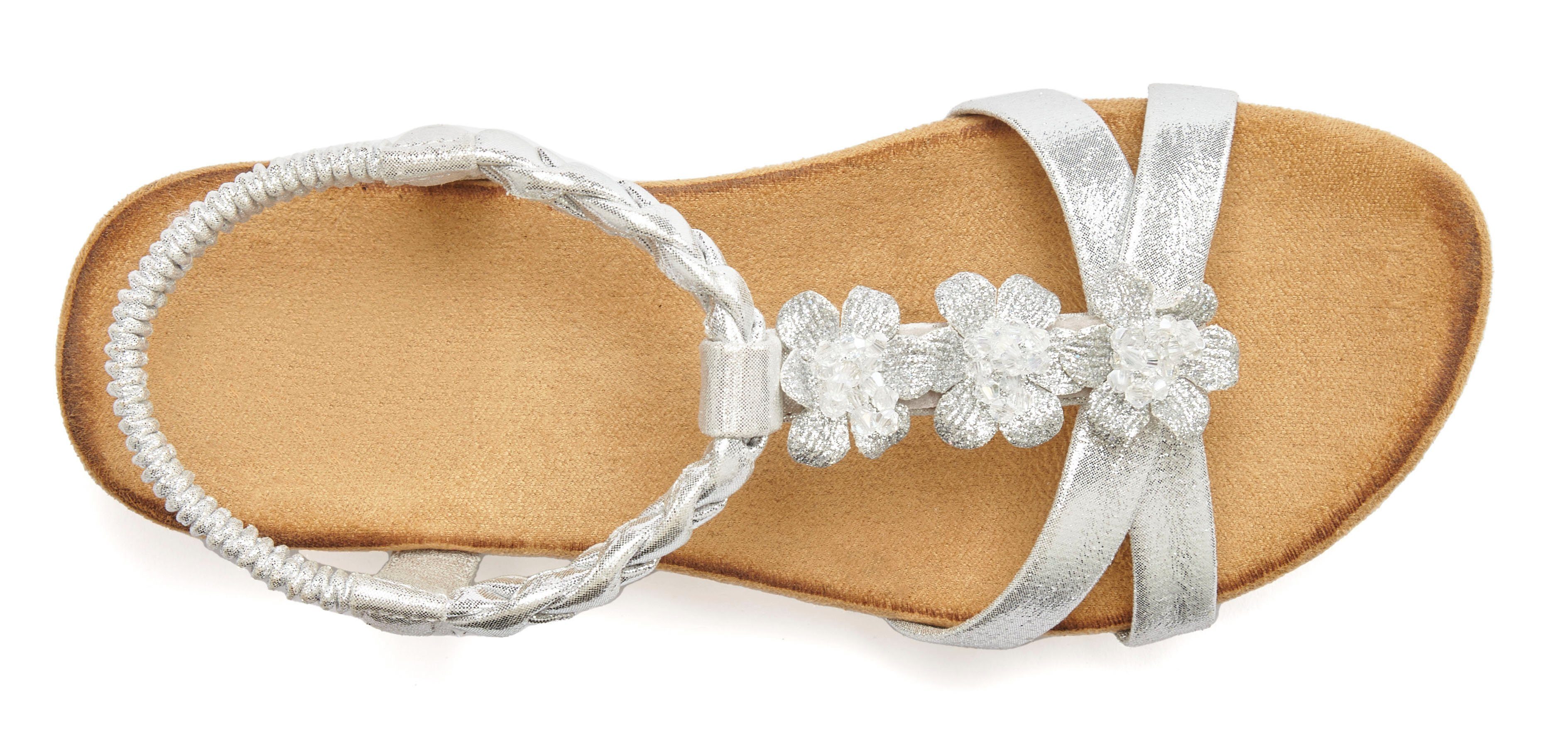 LASCANA Sommerschuh Sandale Sandalette, Sommerschuh mit Schmucksteinchen un günstig online kaufen