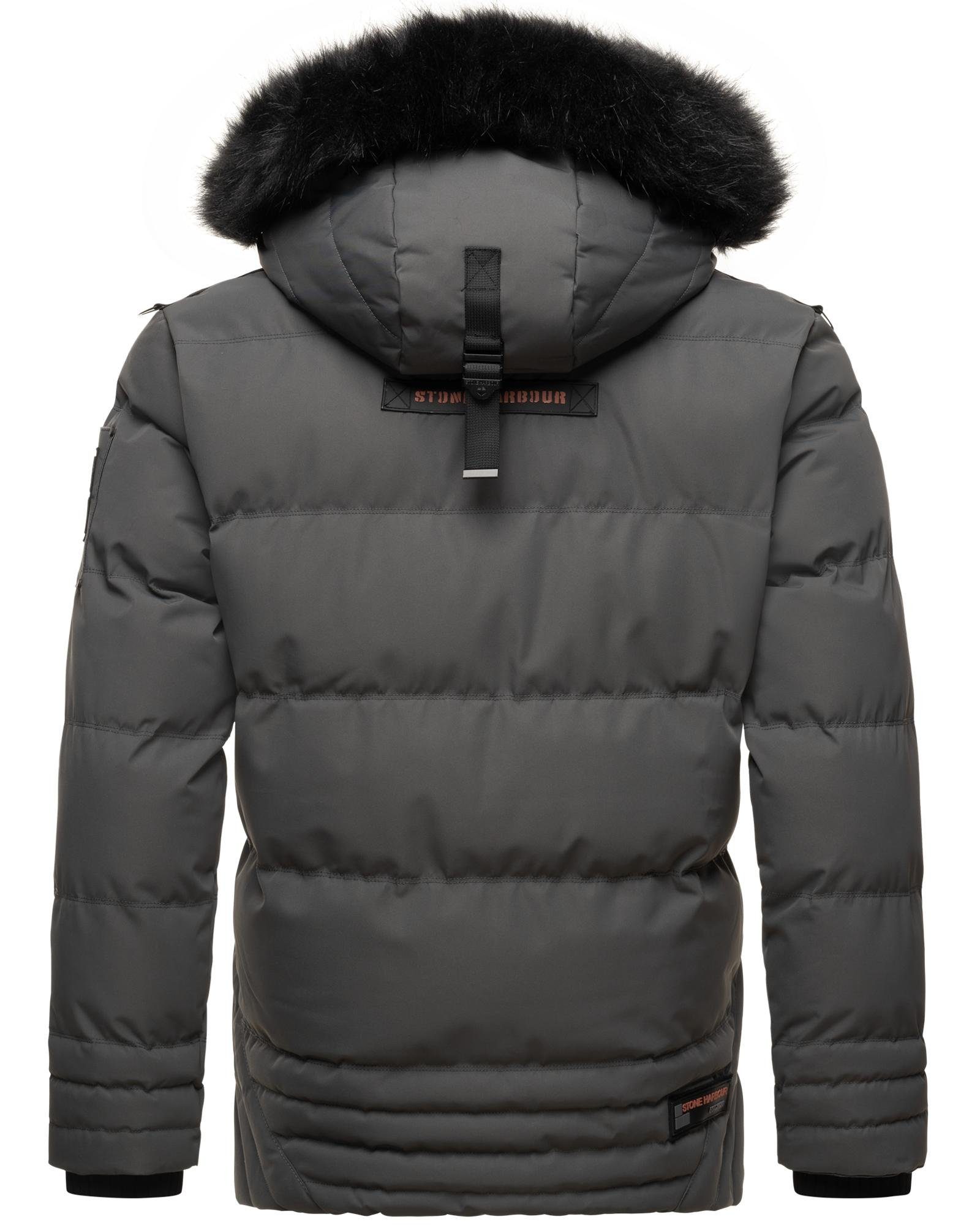 Stone Harbour Steppjacke Romaan gesteppte Winterjacke mit Kapuze