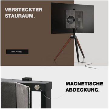 FITUEYES TV-Ständer, (bis 65,00 Zoll, TV Stand im Staffelei Design)