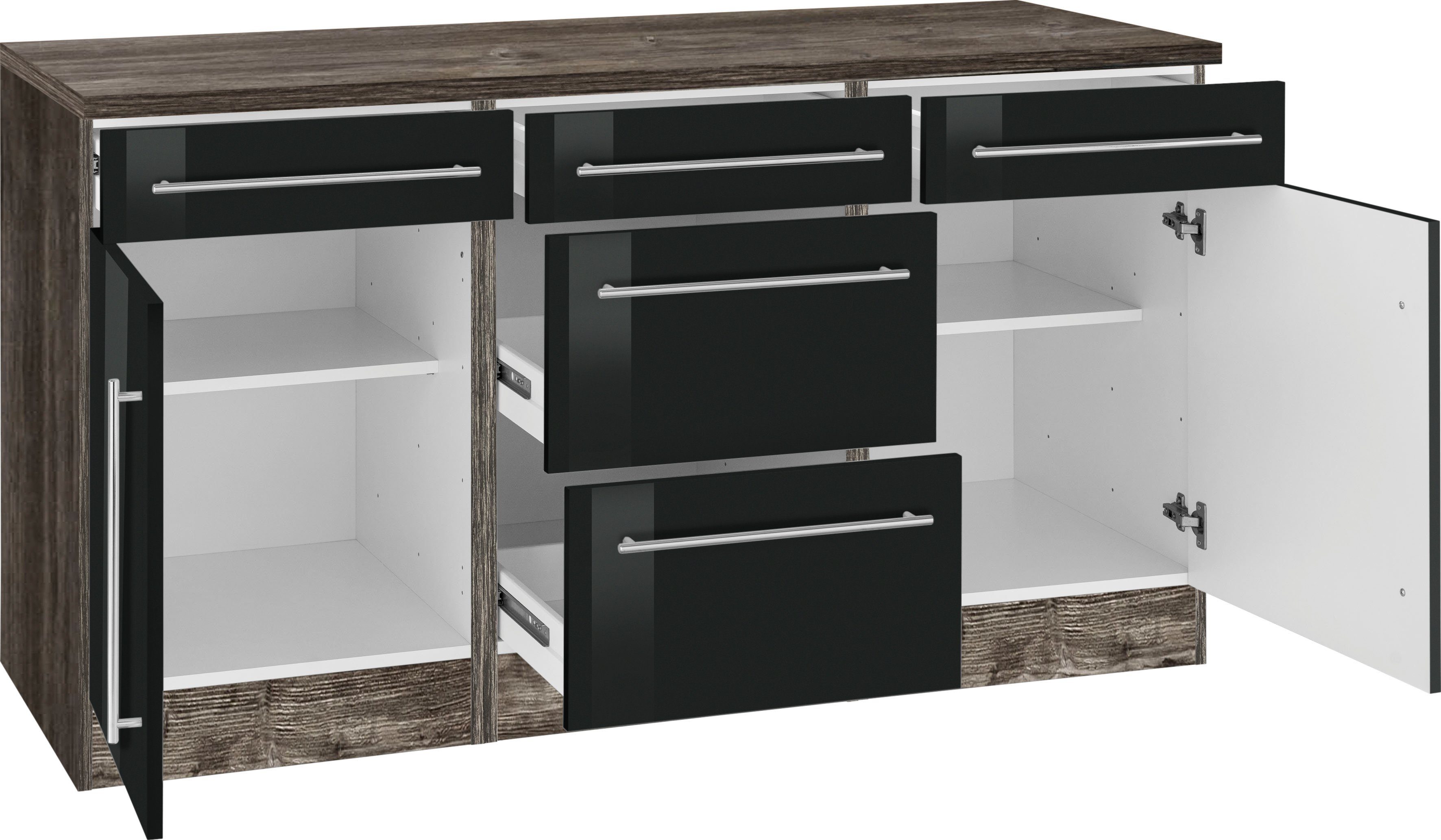 KOCHSTATION Unterschrank KS-Samos Breite 150 cm