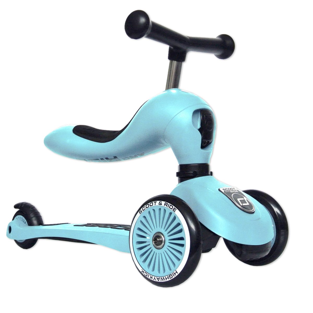 Scoot and Ride Kinderfahrzeug Lauflernhilfe Highwaykick 1, Lauflernhilfe und Kickboard, Höhenverstellung für Sitz resp. Lenker