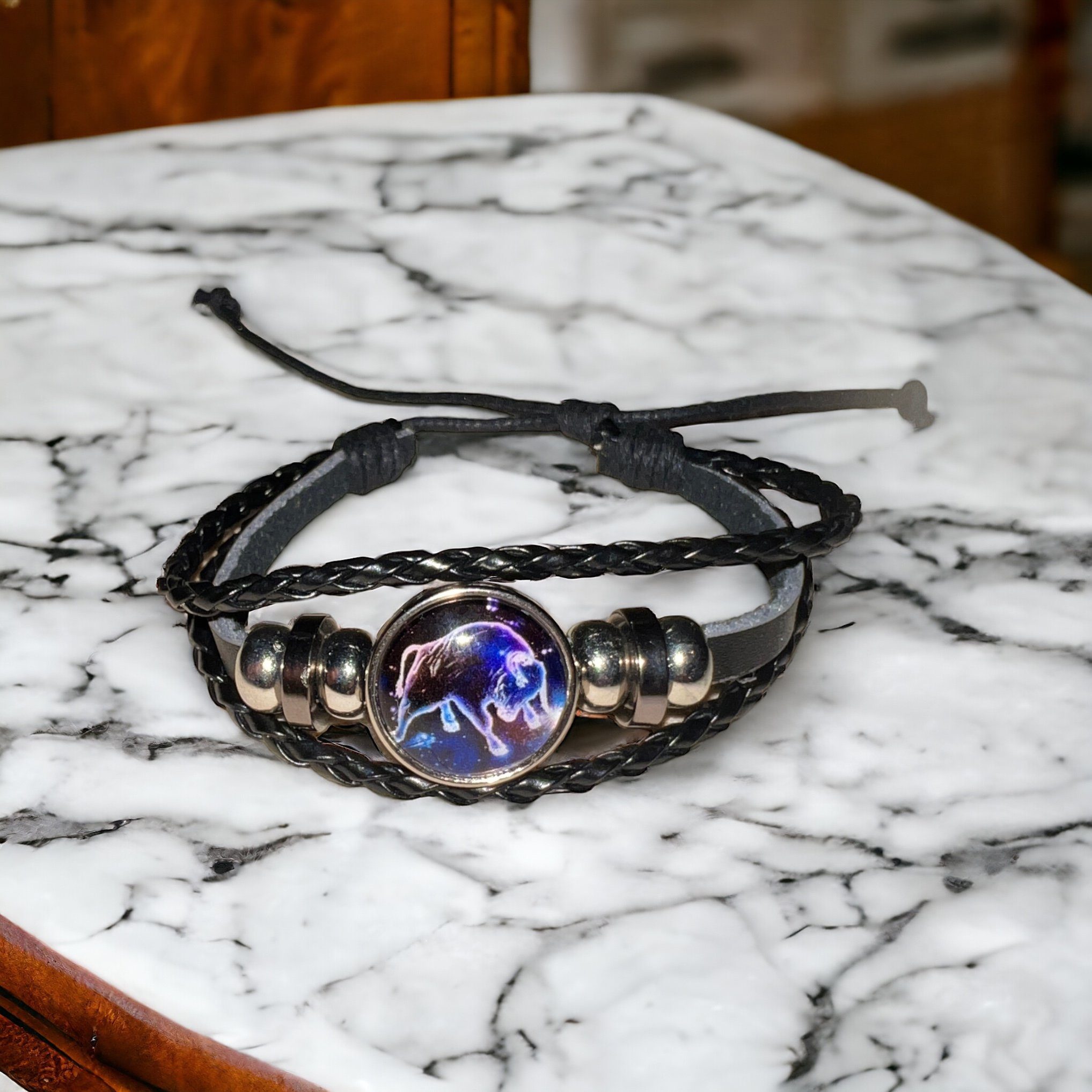 Stelby Armband mit Gravur Sternzeichen Stier mit 3D Gravur im Glas (Weihnac günstig online kaufen