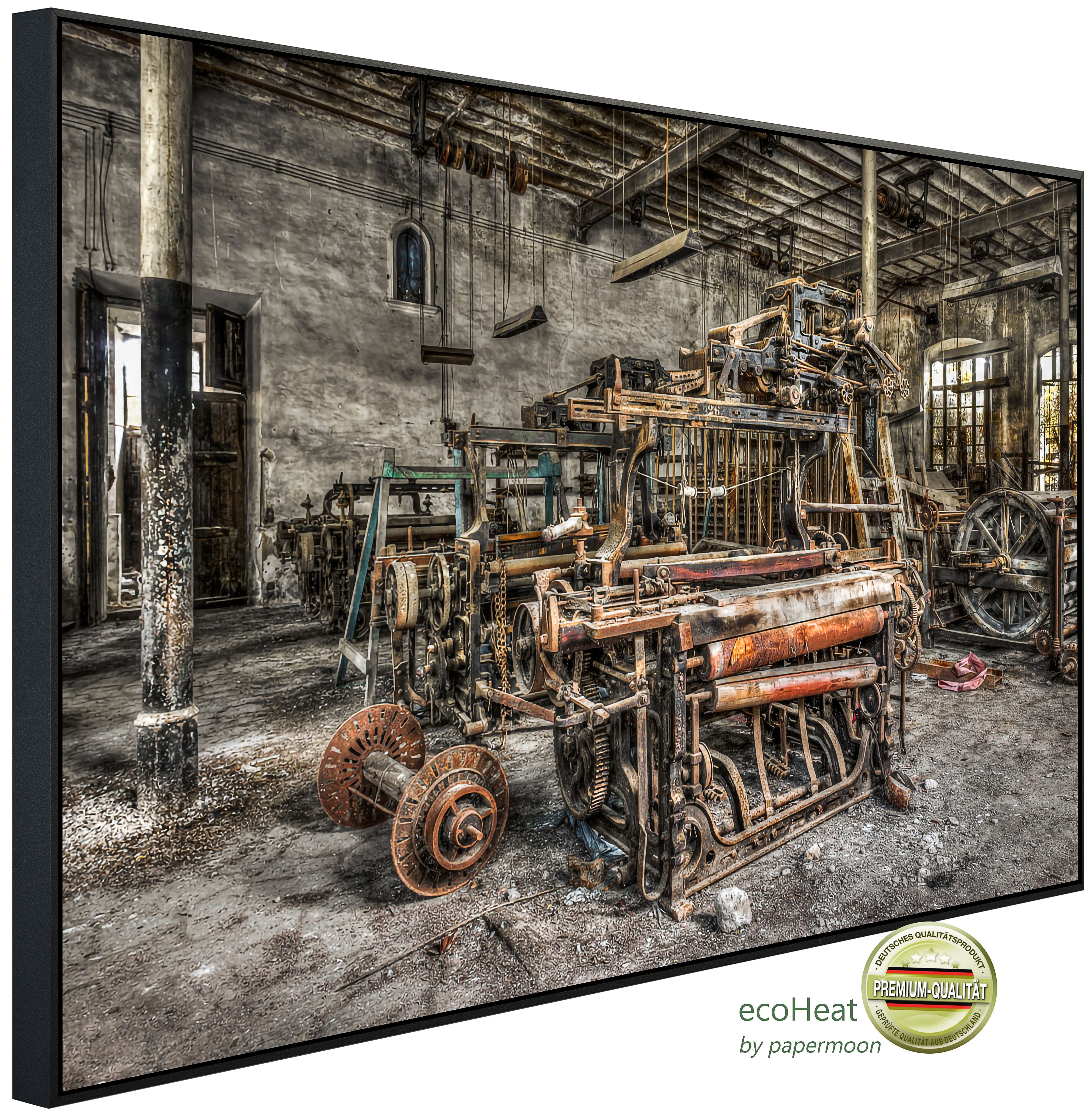 Papermoon Infrarotheizung INFRAROT-BILD-HEIZUNG, Alte industrie, TÜV-Rheinland/GS zertifiziert, angenehme Strahlungswärme