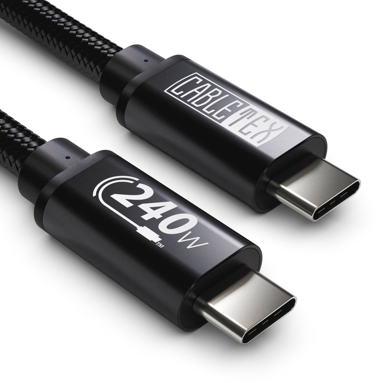 CABLETEX USB C Power Delivery 240W Ladekabel für Laptops & Smartphones USB-Kabel, USB-C, USB-C (100 cm), QuickCharge 5, Power Delivery 3.0, 240 Watt, Laptopladekabel, Ladekabel