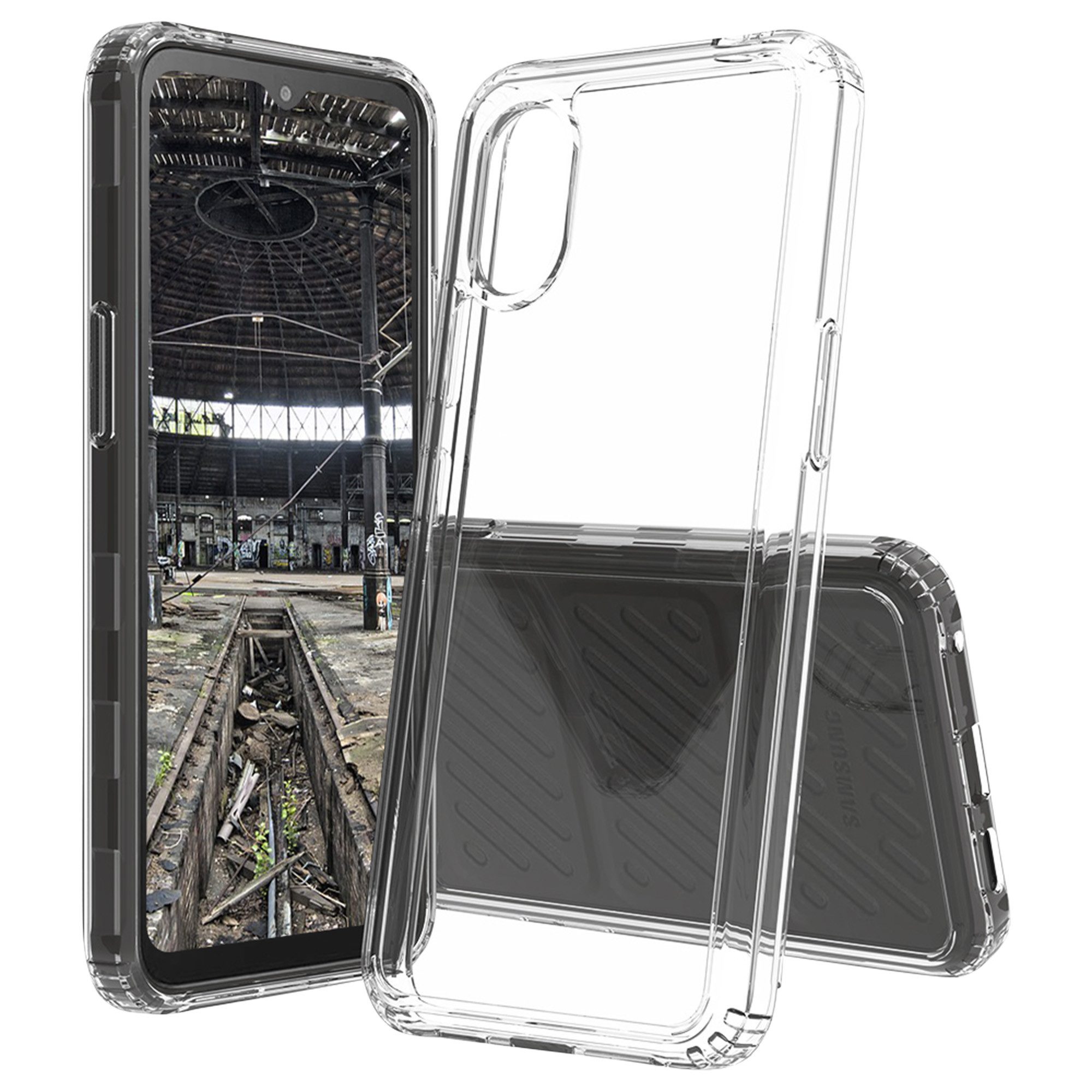 JT Berlin Handyhülle Pankow-Clear Samsung Galaxy XCover 7, Sturz absorbierend, Kratzfestes Acrylglas