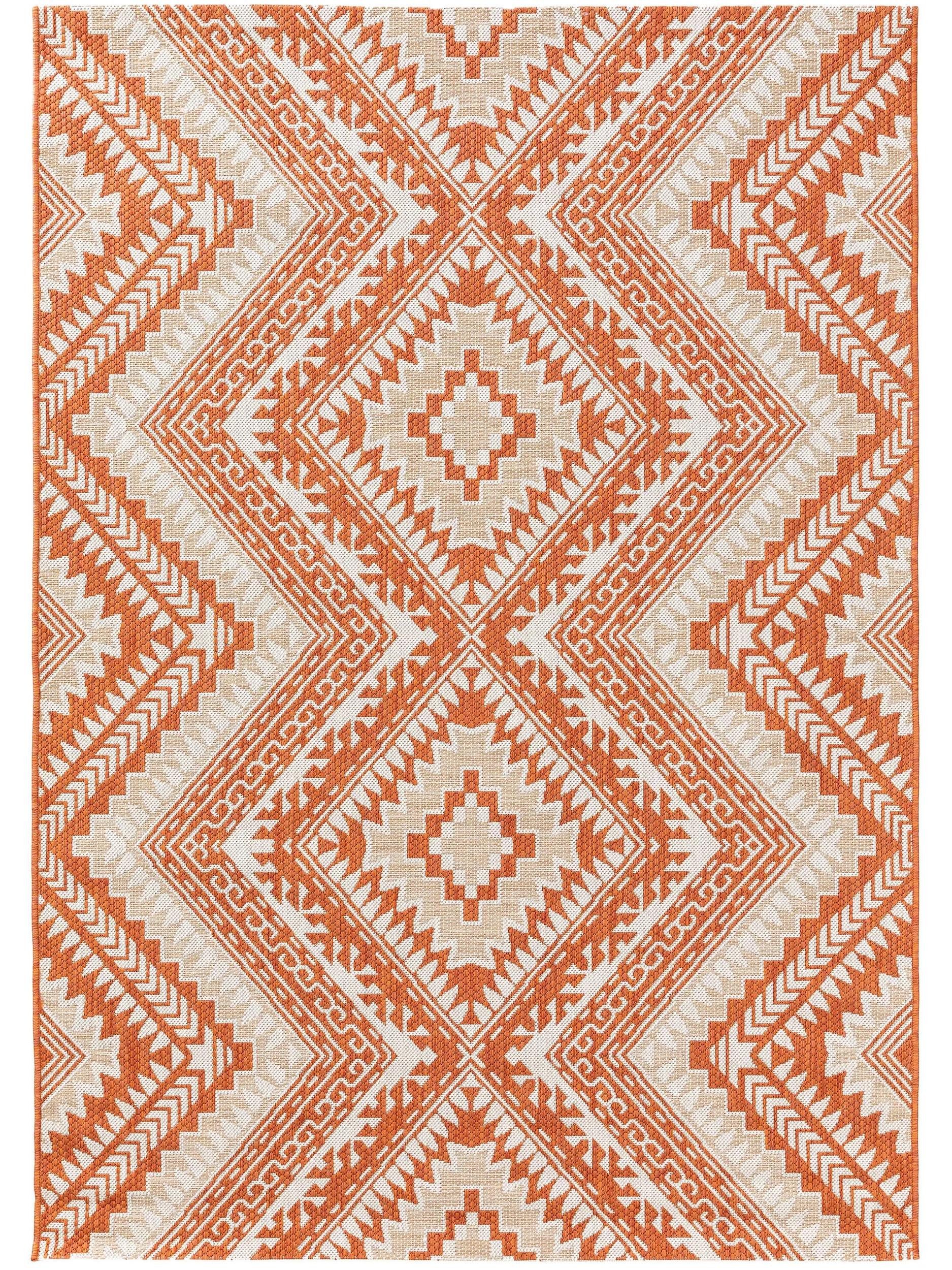 benuta Outdoorteppich Cleo, rechteckig, Höhe: 5 mm, Teppich Wohnzimmer, Schlafzimmer, Esszimmer, Flur, Kunstfaser, Cozy