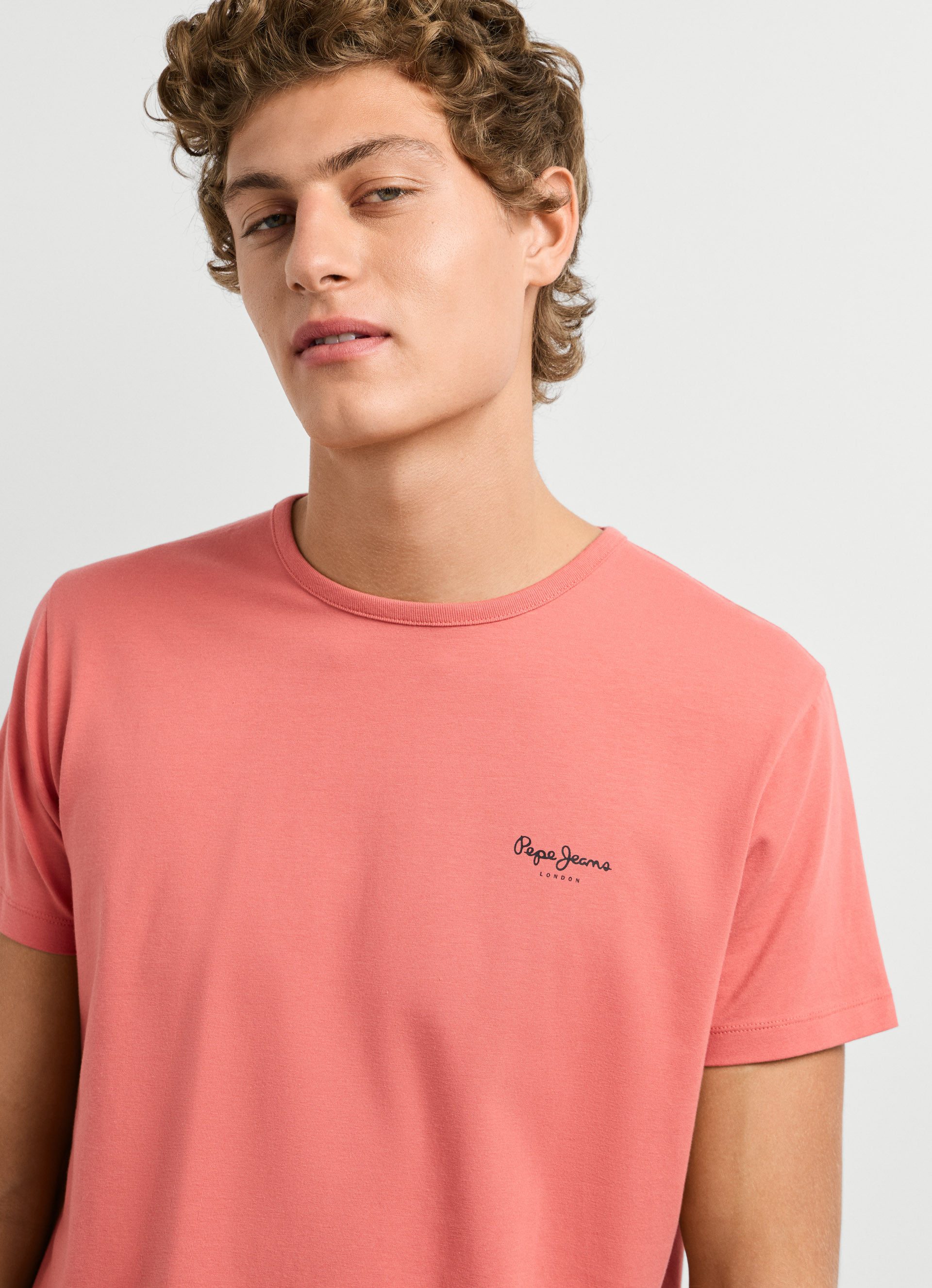 Pepe Jeans T-Shirt ORIGINAL BASIC 3N Rundhals mit kleinem Logodruck – Bild 4 von 5