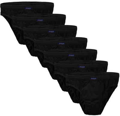 BRUBAKER Slip »Herren Unterhose aus Baumwolle« (Spar-Pack, 7-St., 7er-Pack) Großpackung Männer Unterwäsche, sehr bequeme Passform