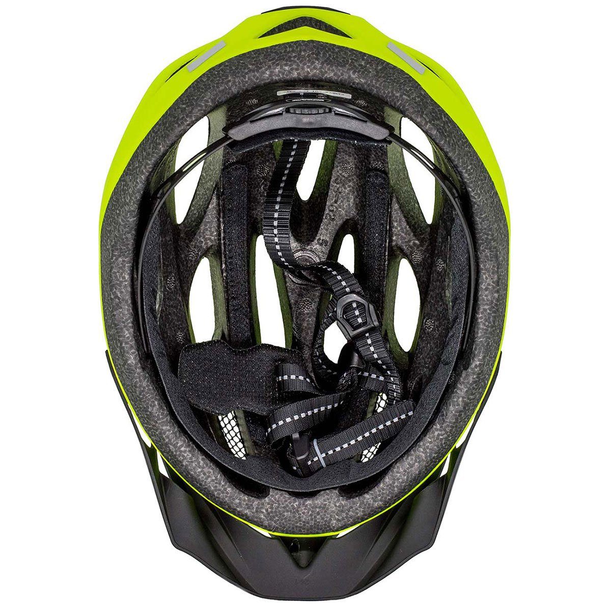 Airtracks Fahrradhelm Fahrradhelm Savage S/M (53-58cm), L/XL (58-63cm) (KJ-201 für Herren und Damen - EPS Körper), + IN MOULD / Neon Weiß Schwarz Matt