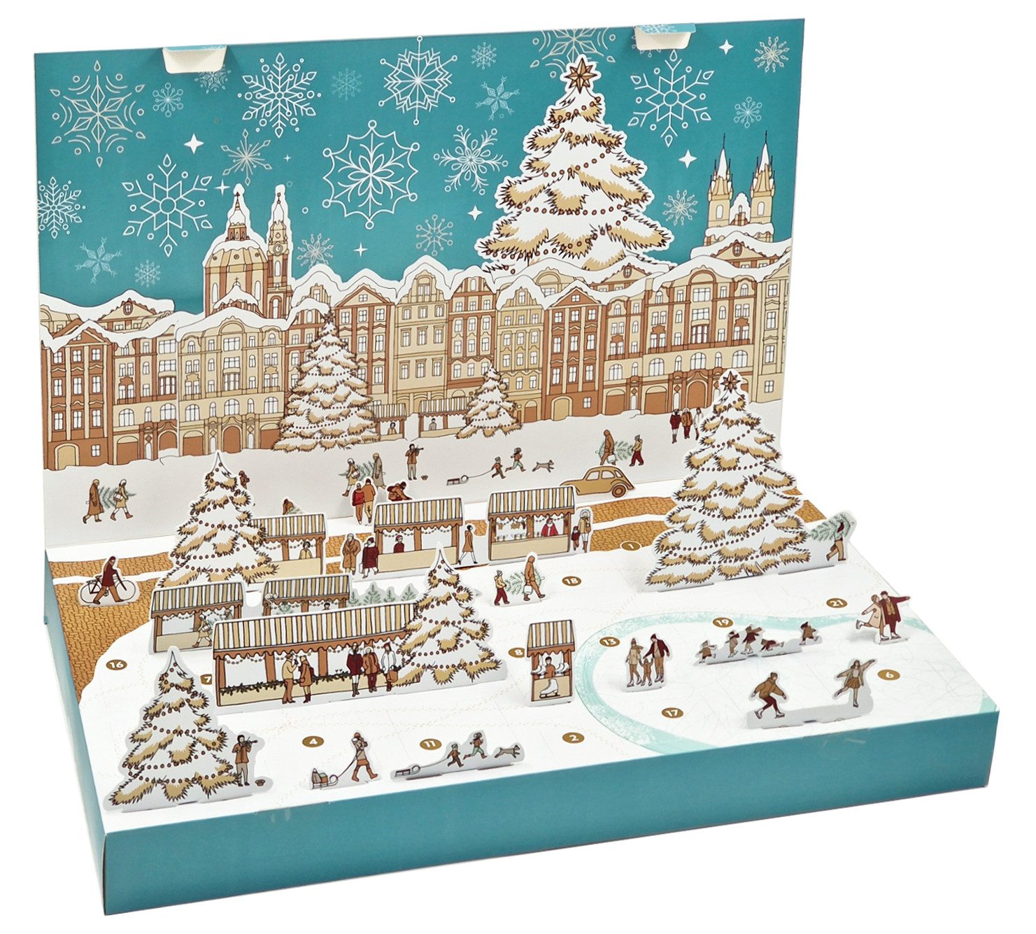 ACCENTRA Kosmetik-Adventskalender 3D Body Care Adventskalender für Frauen WINTER MAGIC Körperpflege