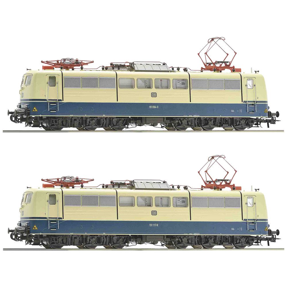 Roco Diesellokomotive Roco 70408 H0 2er-Set E-Lok 151 094-0 und 151 117-9 der DB