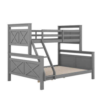 Gotagee Etagenbett Etagenbett Holzbett Doppelbett Einzelbett Umbaubar Bett mit Leiter