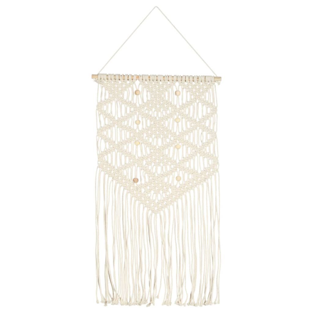 vidaXL Wanddekoobjekt Makramee Wandbehang 40x80 cm Baumwolle günstig online kaufen