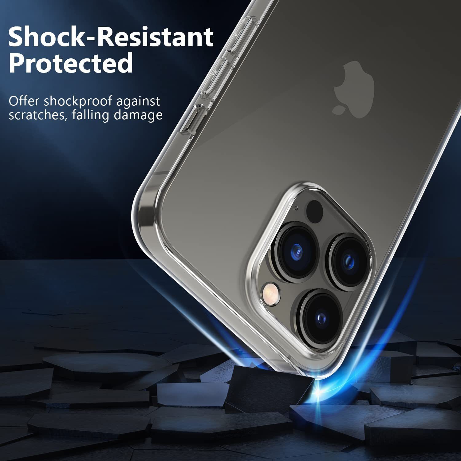 MSM Handyhülle Hülle für Apple iPhone 14 / Pro / Max / Plus Silikon Schutz Case Klar – Bild 5 von 5