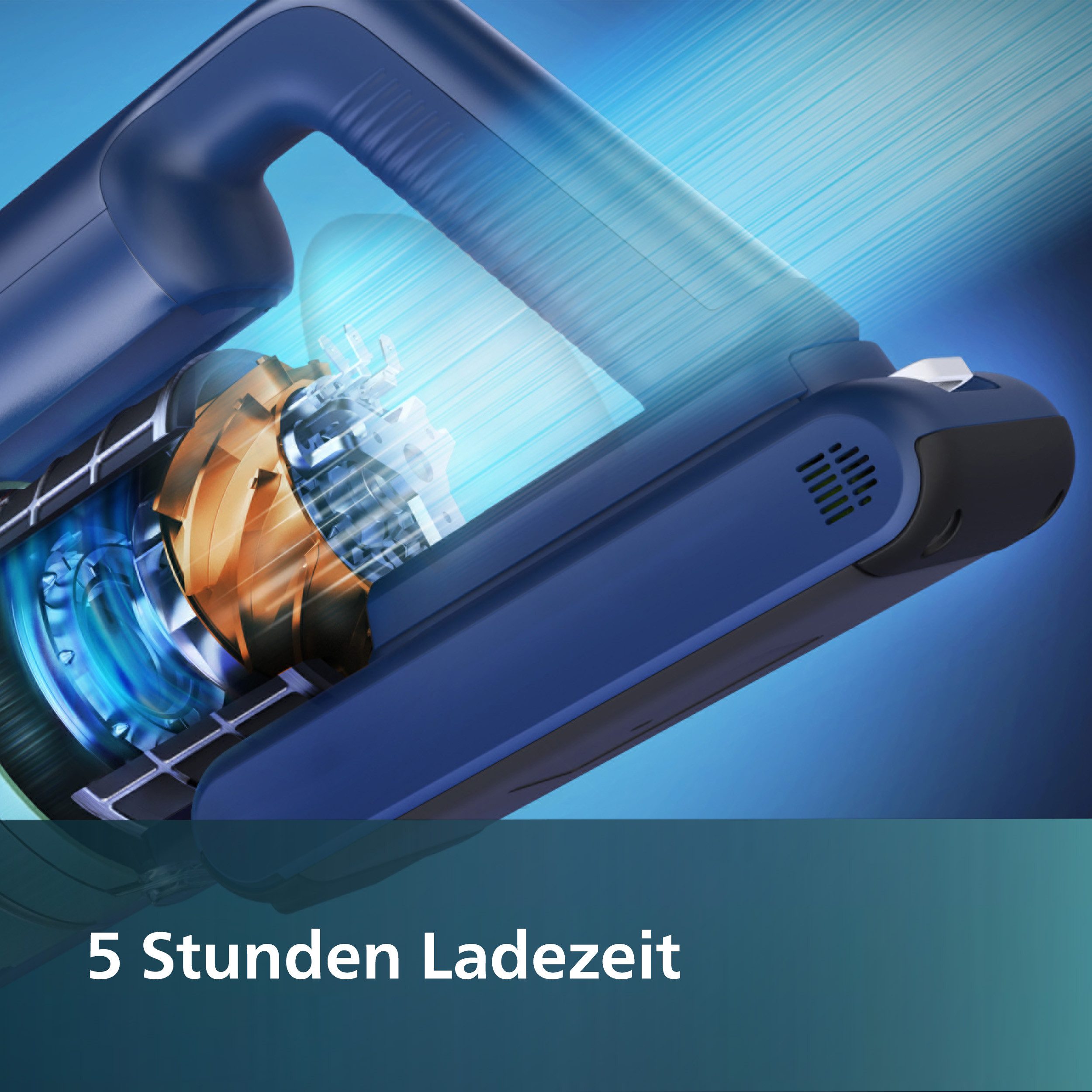 Philips Lithium-Ionen-Akku XV1653/01 für kabellose Staubsauger 5000 Series Zusatz-Akku 2000 mAh (25,2 V, 1 St), verlängert die Betriebsdauer kabelloser Staubsauger der 5000er Serie
