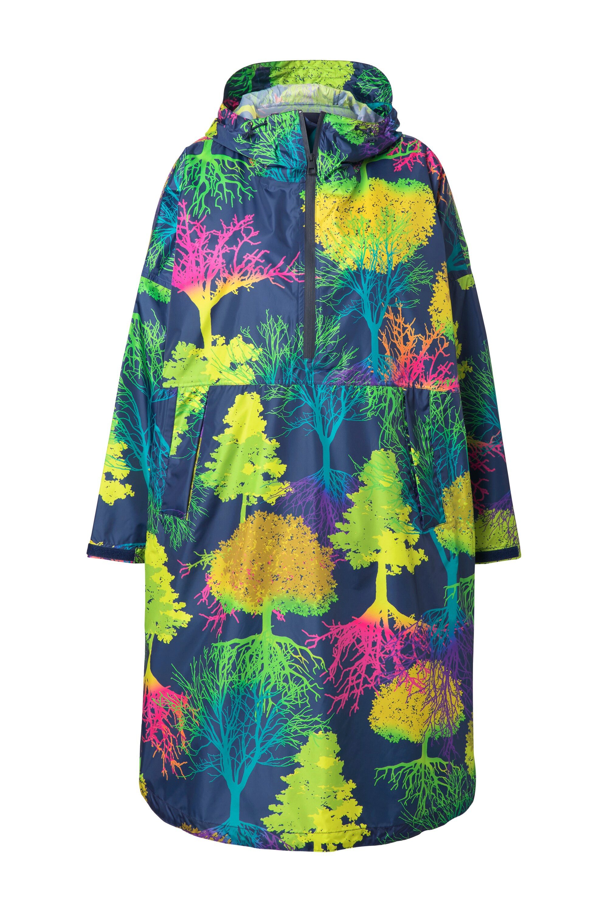 Laurasøn Funktionsjacke Funktions-Regencape Unisex Print Kapuze