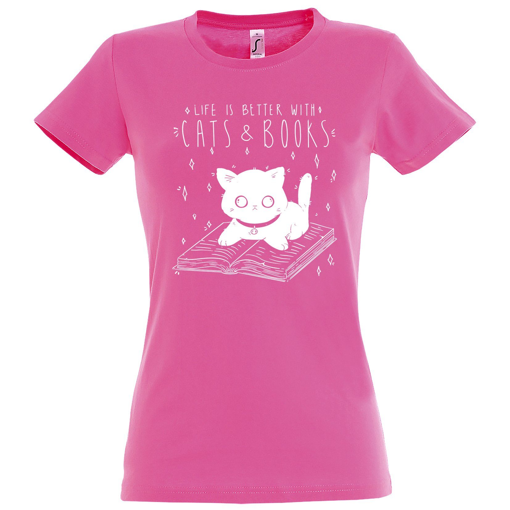 Youth Designz T-Shirt Cats & Books günstig online kaufen