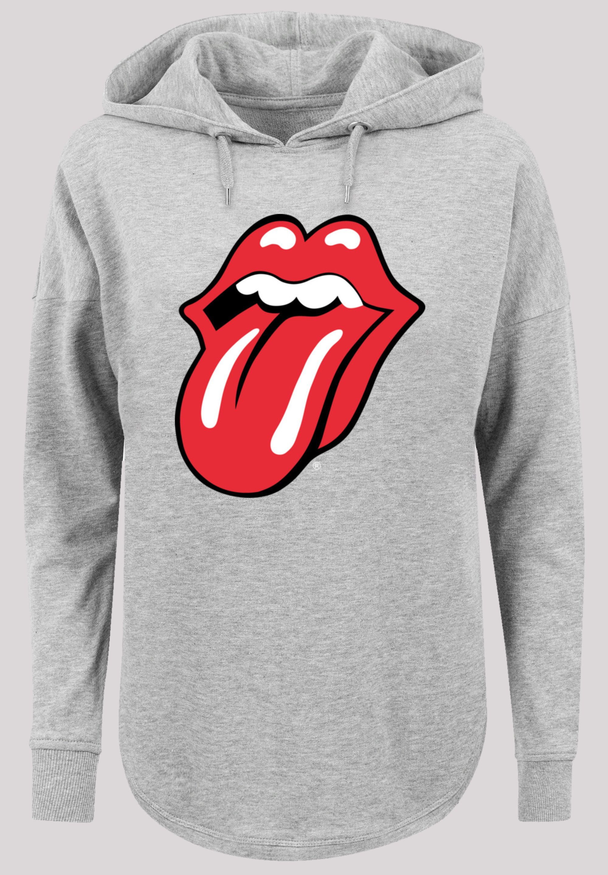 Rolling The grey Stones Print Zunge F4NT4STIC Rot Kapuzenpullover