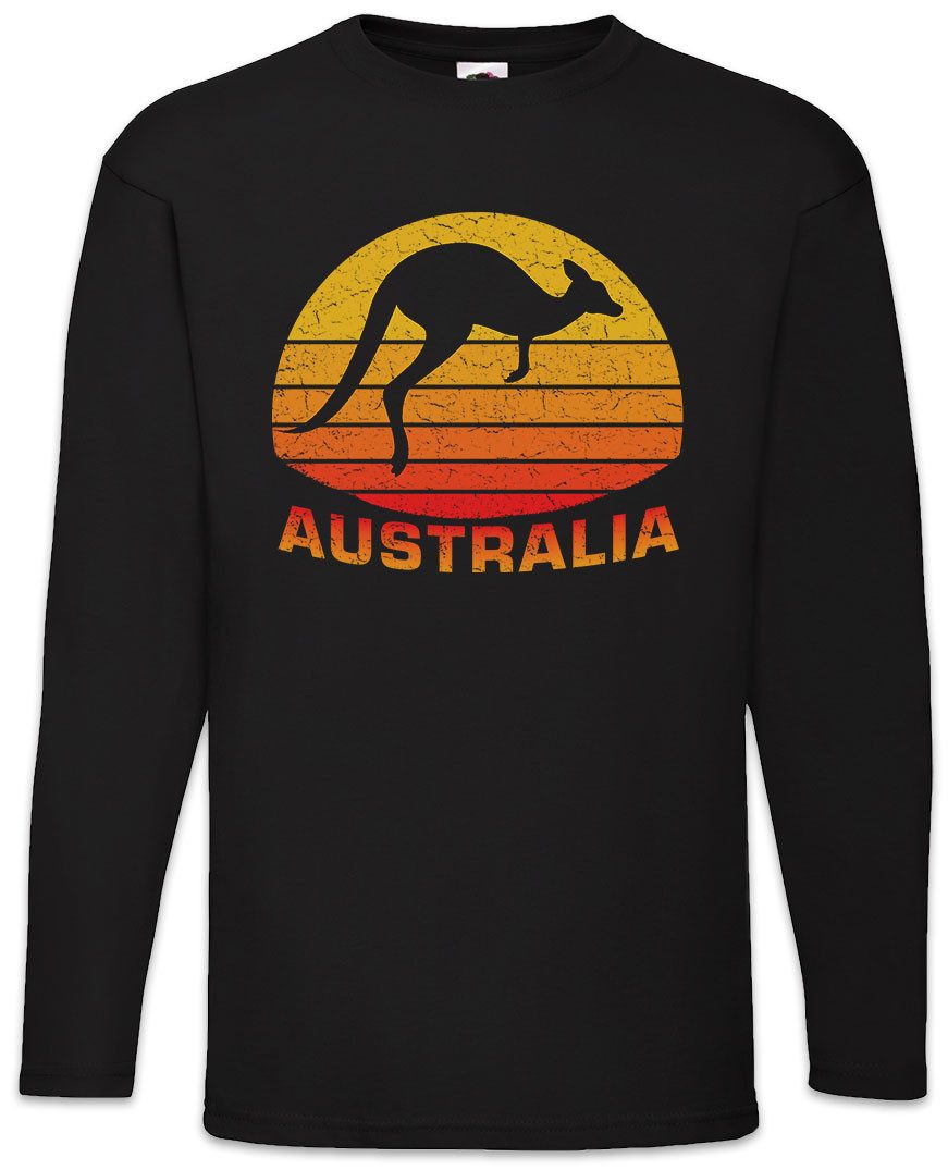 Urban Backwoods Langarmshirt Kangaroo Australia Langarm T-Shirt Australien Down Under Sydney (1-tlg) Outback Backpacker Känguru Tasmanien