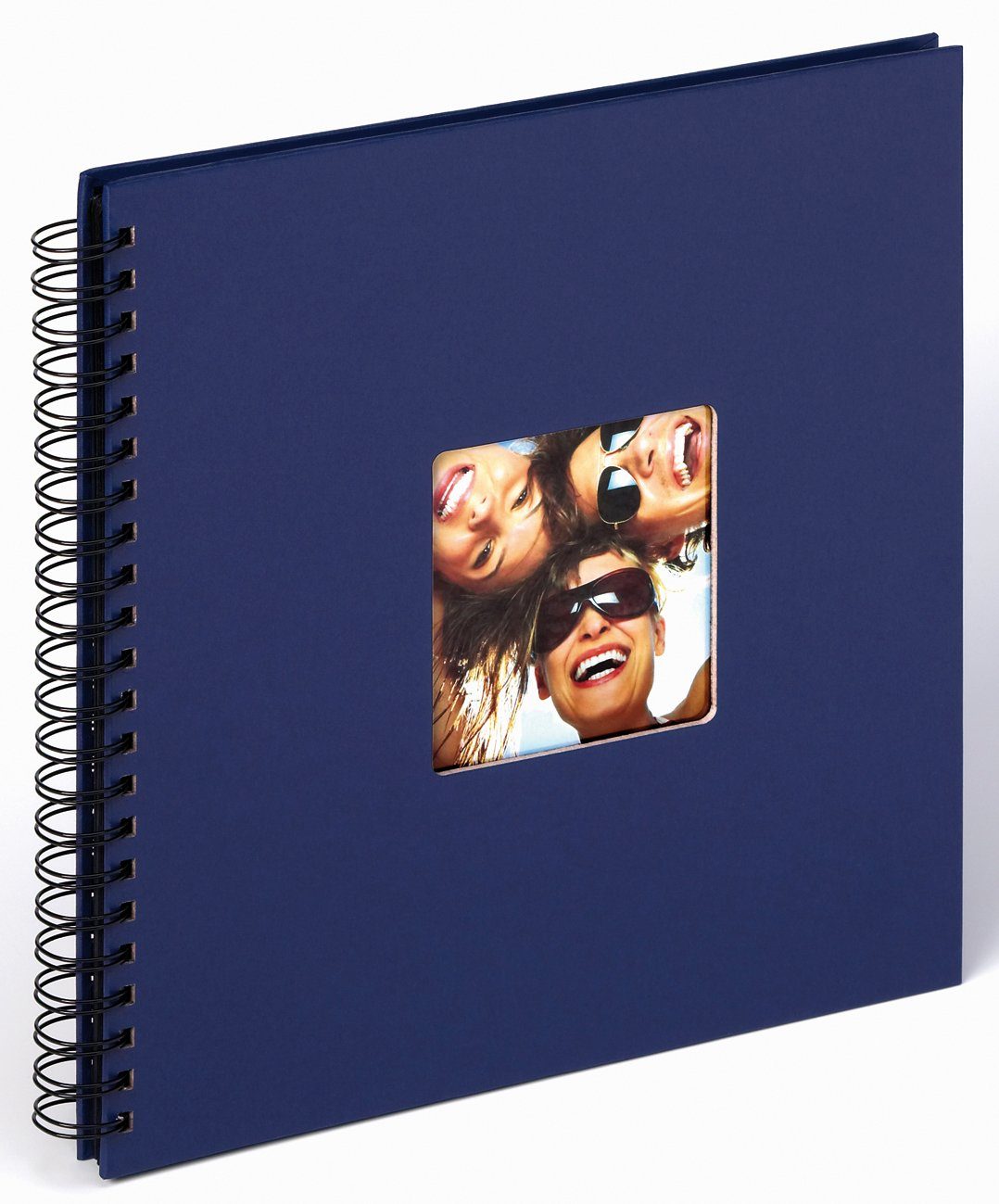 Walther Design Fotoalbum Fun Spiralalbum 30 x 30 cm, Spiralalbum, Papiereinband, quadratischer Bildausschnitt