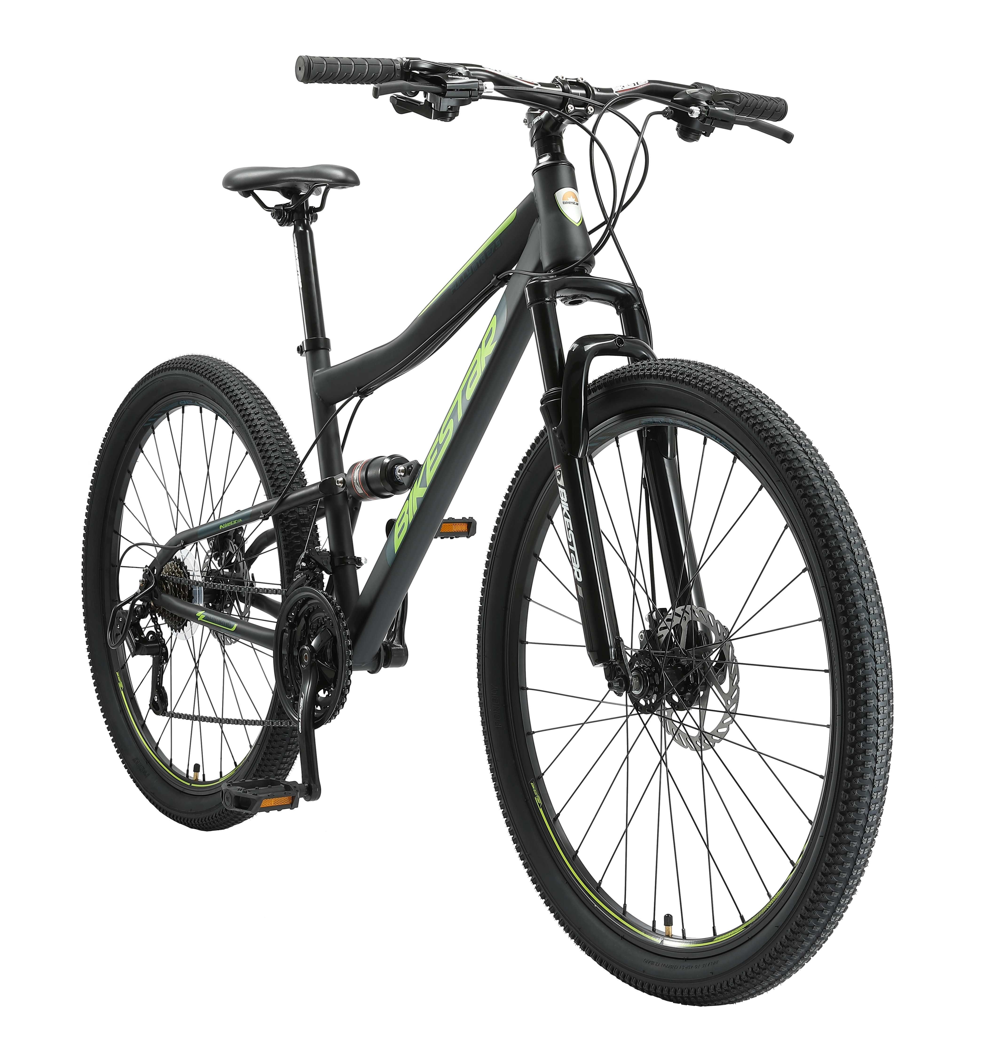 Bikestar Mountainbike 27.5 Zoll Reifen 17 Zoll Rahmen, 21 Gang Shimano Tourney RD-TY300 Schaltwerk, Kettenschaltung, 27.5 Zoll