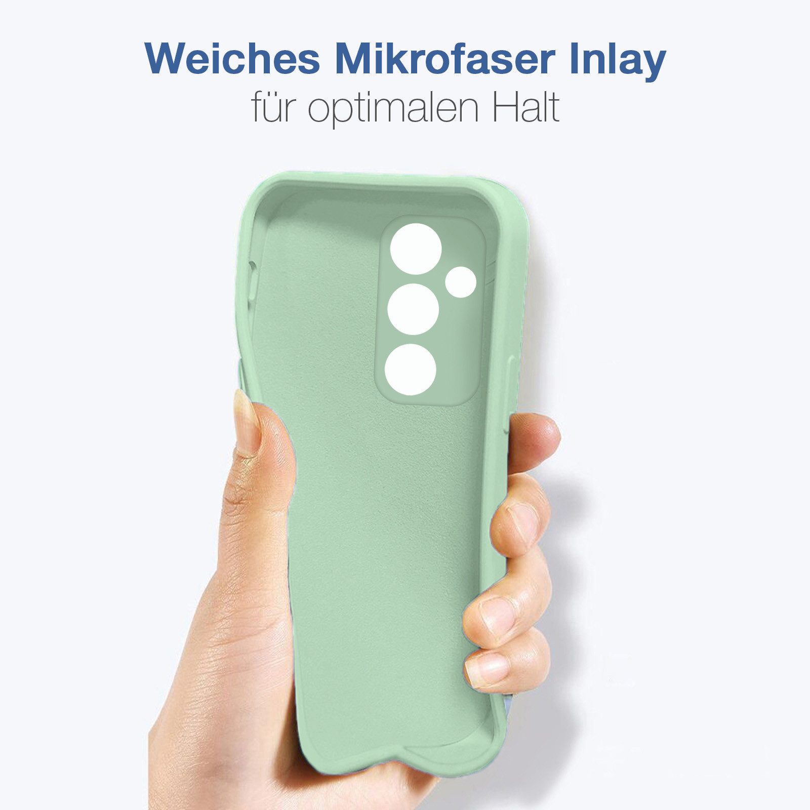 Tec-Expert Handyhülle SoftGrip Cover Hülle für Samsung Galaxy A14 5G, Handy Case Bumper integrierter Kameraschutz flexibel