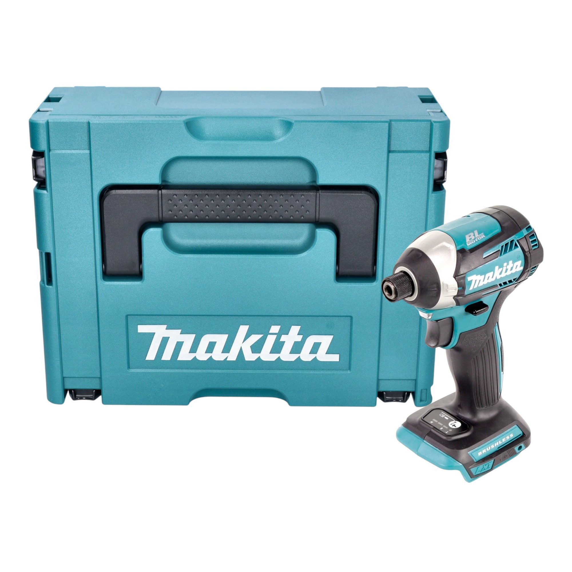 Makita Akku-Schlagschrauber DTD 154 ZJ 18 V 175 Nm 1/4" Brushless + MAKPAC - ohne Akku, ohne Lader