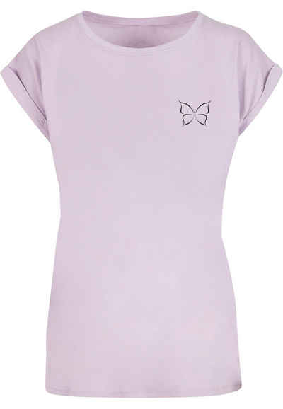 Merchcode T-Shirt Merchcode Damen Ladies Spring - Butterfly T-Shirt (1-tlg)