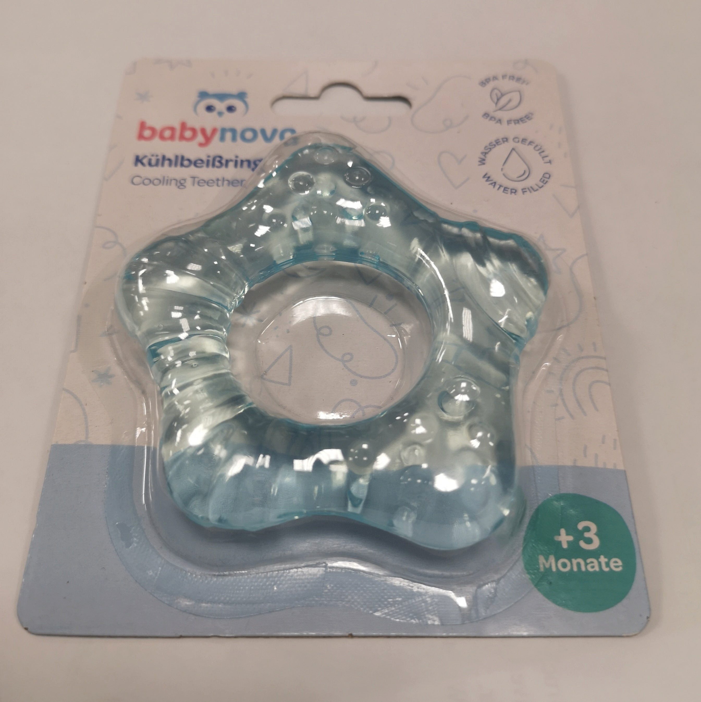 Baby-Nova Beißring Kühlbeißring mit Massagenoppen, (1-tlg)