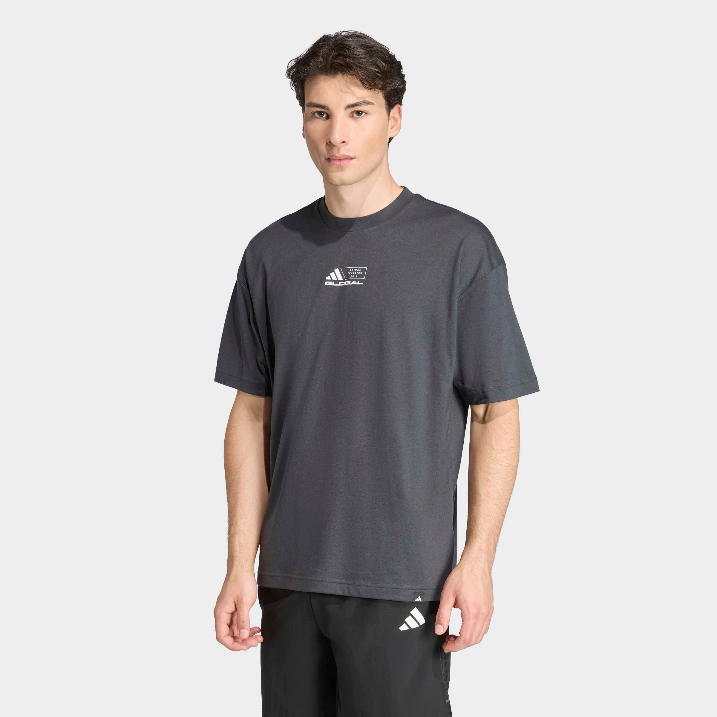 adidas Performance T-Shirt GFX TEE GLOB Q4 sportlicher Stil, kurze Ärmel, m günstig online kaufen