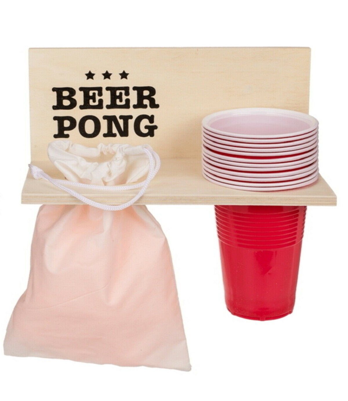 Out of the Blue Spiel, Trinkspiel / Wurfspiel Beer Pong Set mit