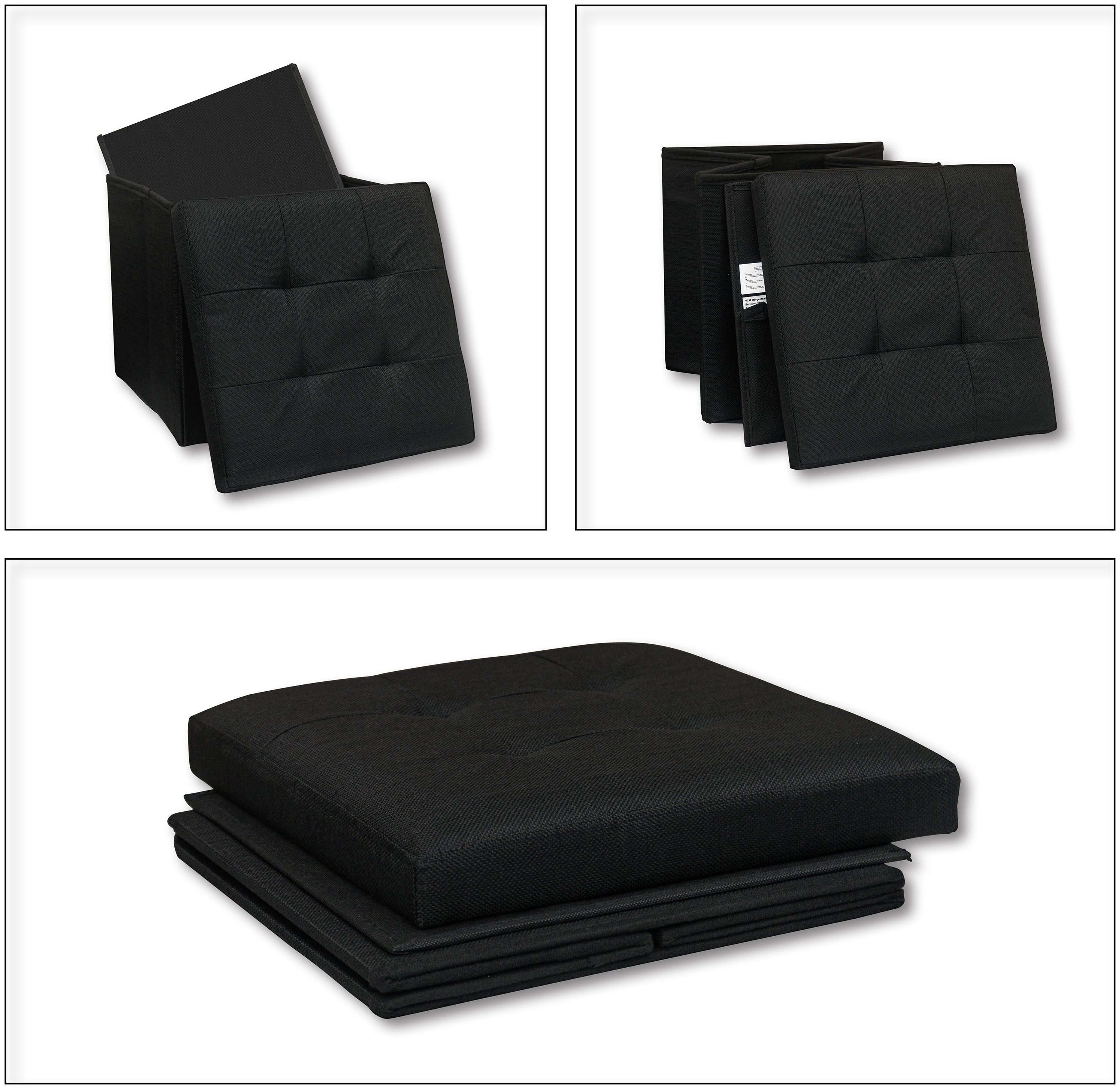 VCM Sitztruhe Stoff Sitztruhe Sitzbank Truhe Box Hocker Boxas günstig online kaufen