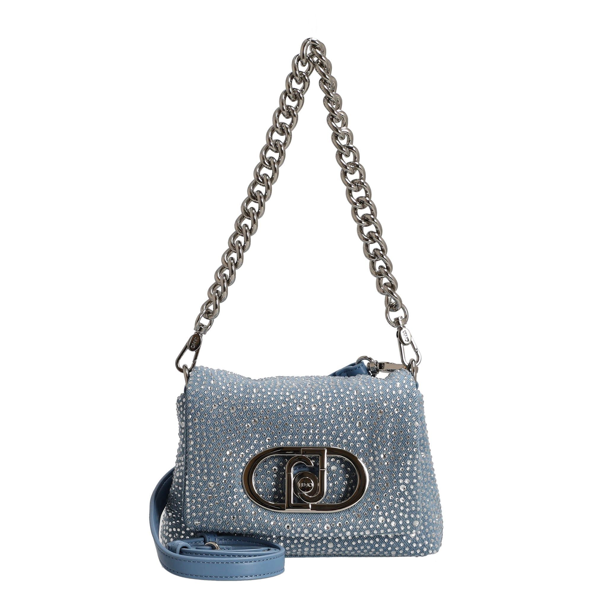 Liu Jo Umhängetasche Lapuffy - Umhängetasche S 19 cm (light denim)