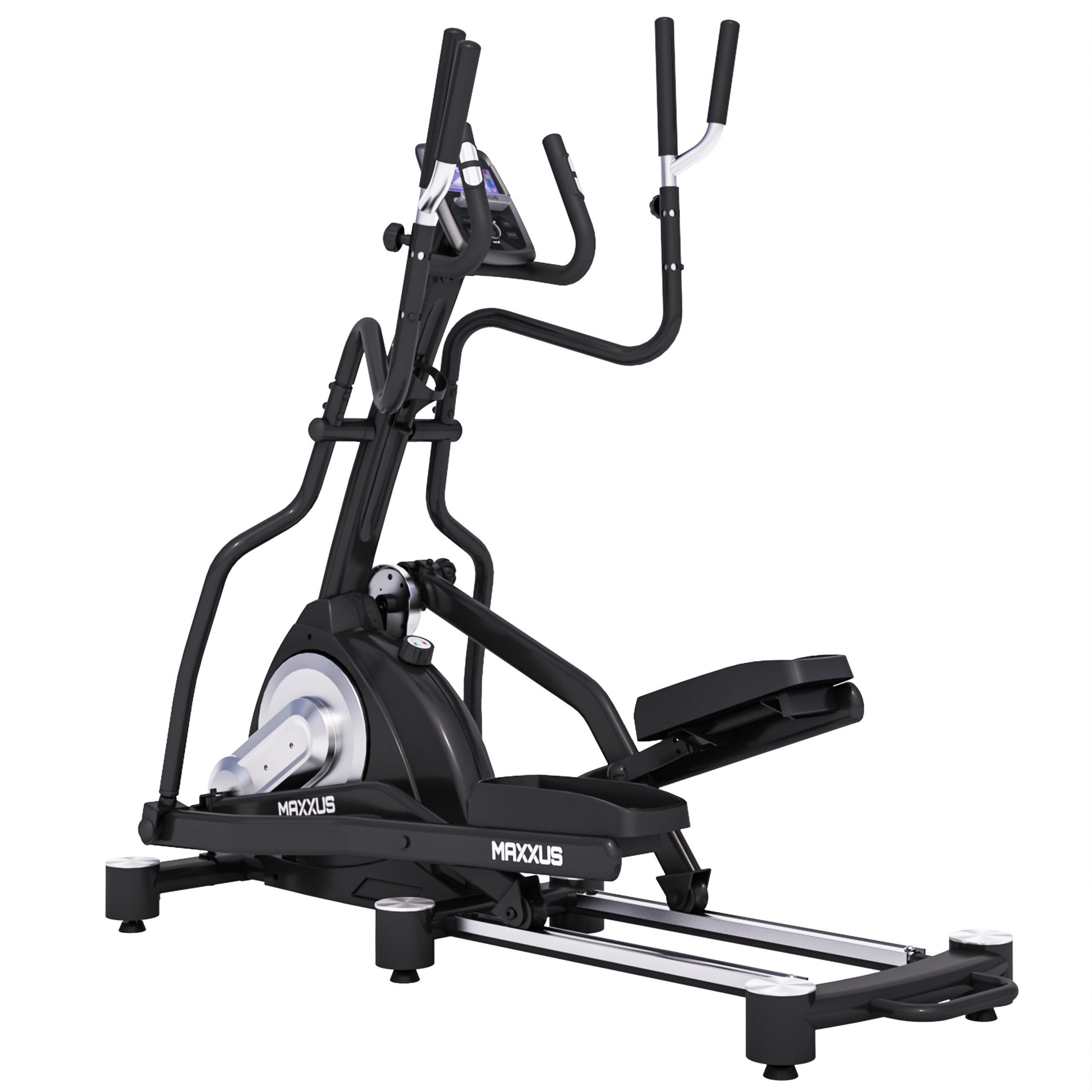 MAXXUS Crosstrainer CX 7.5 - Ellipsentrainer, Heimtrainer für Zuhause, 12 Programme (1-tlg), bis 160kg, Verstellbar, Magnetbremssystem, Handpulssensoren