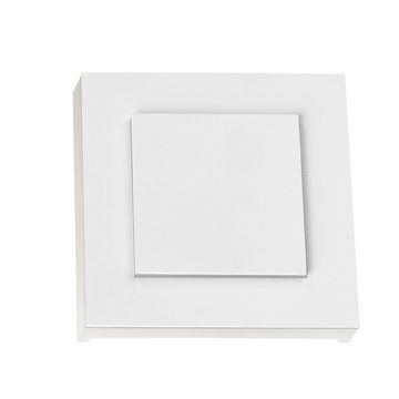LEDANDO LED Einbaustrahler IP44 RGB LED Treppenbeleuchtung DUPLEX aus Aluminium in weiß eckig für