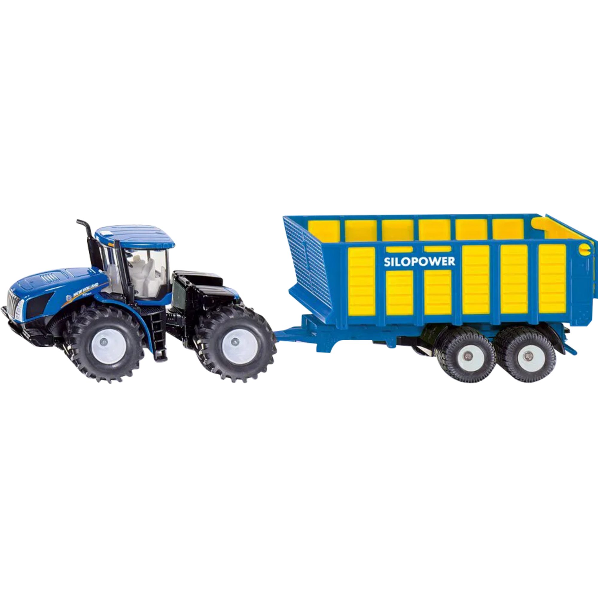Siku Spielzeug-Baumaschine SIKU FARMER New Holland mit Silagewagen, Modellfahrzeug