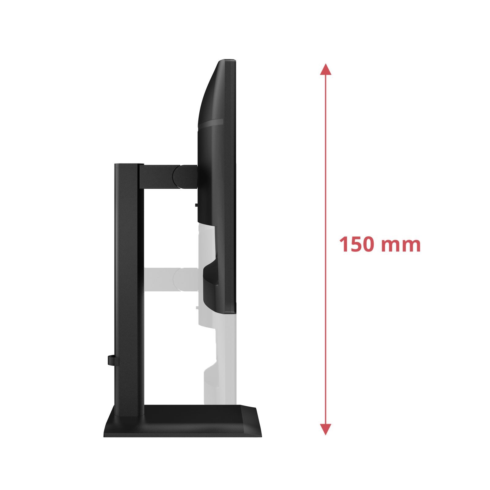 AOC 60,5cm (23,8) 24E4CV 16:09 HDMI+DP+USB-C Lift black TFT-Monitor (1920 x 1080 px, Full HD, 4 ms Reaktionszeit, 120 Hz, IPS, Lautsprecher, HDCP, Kopfhörerbuchse, Pivot, Höhenverstellbar)
