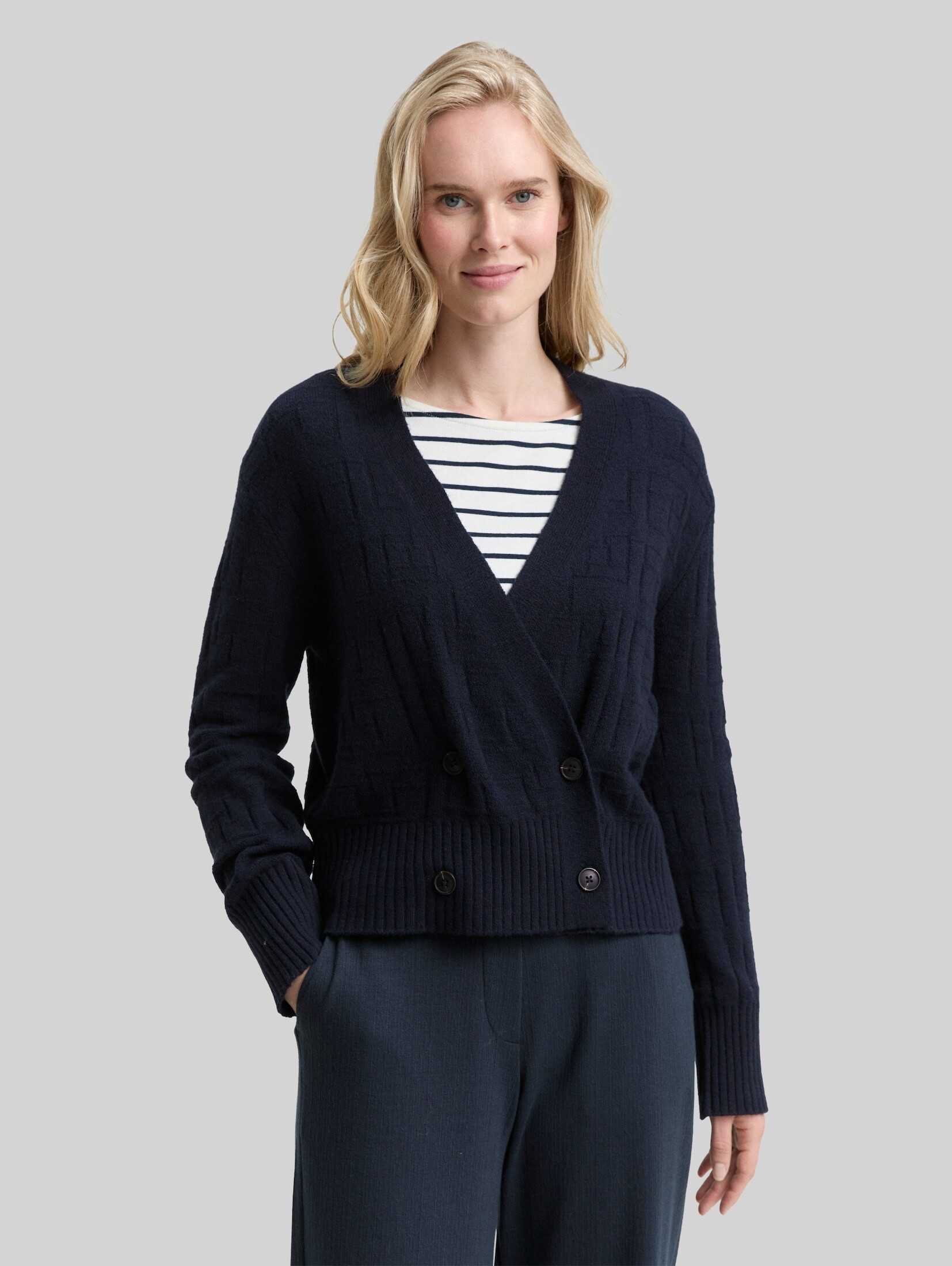 TOM TAILOR Cardigan Pullover & Strickjacken Cardigan in Wickel-Optik