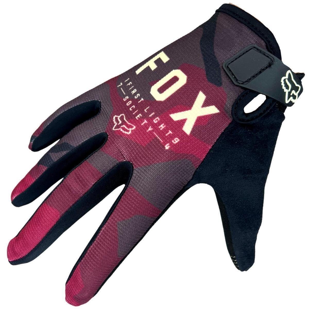 Glove Handschuhe Fahrradhandschuhe Fox Maroon Dark Fox Ranger Racing