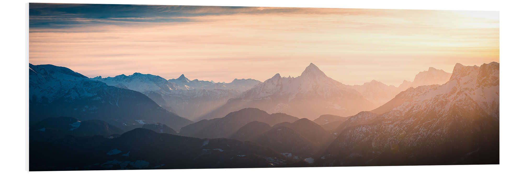 Posterlounge Forex-Bild Martin Wasilewski, Alpen Panorama mit Watzmann
