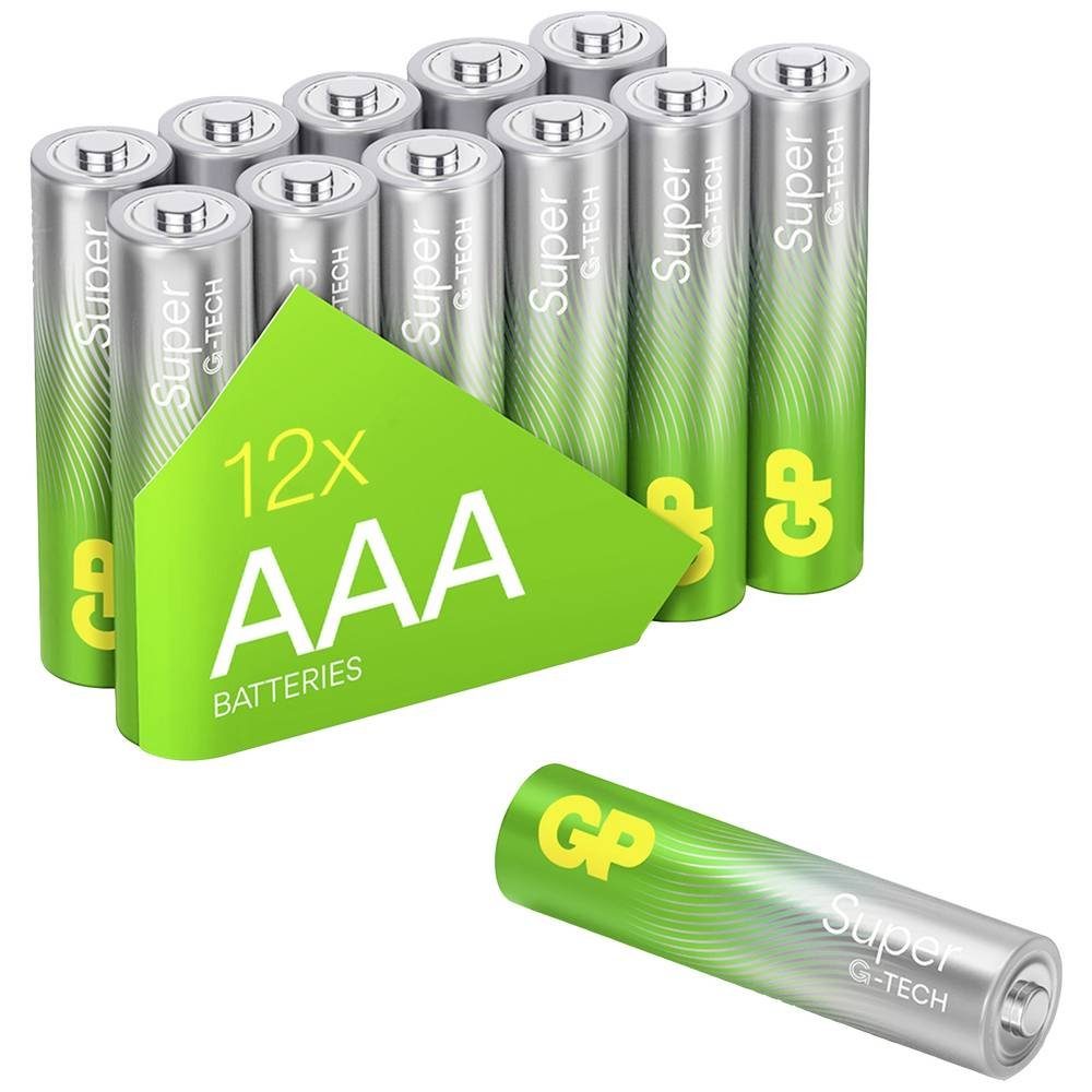 Akku GP Batterien Micro, Batteries AAA Alkaline GP LR03, Super