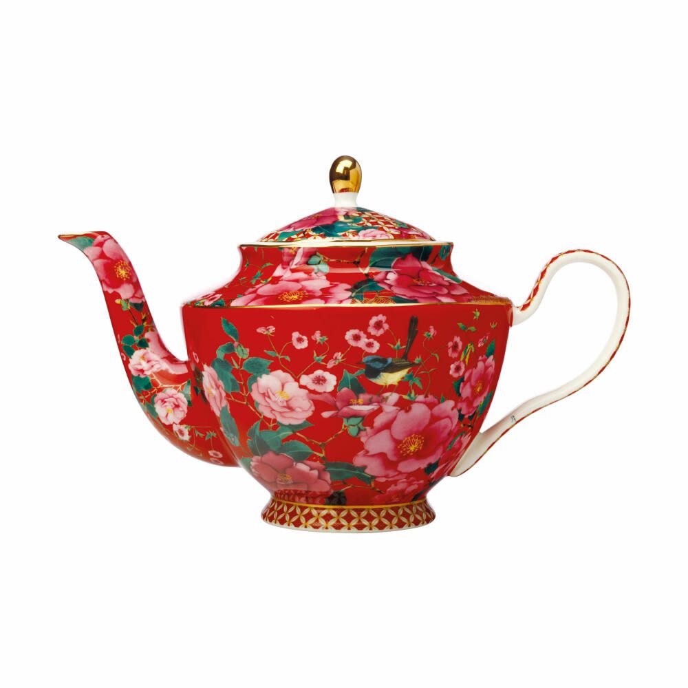 Maxwell & Williams Teekanne TC Silk Road mit Sieb Rot 1 L, 1 l