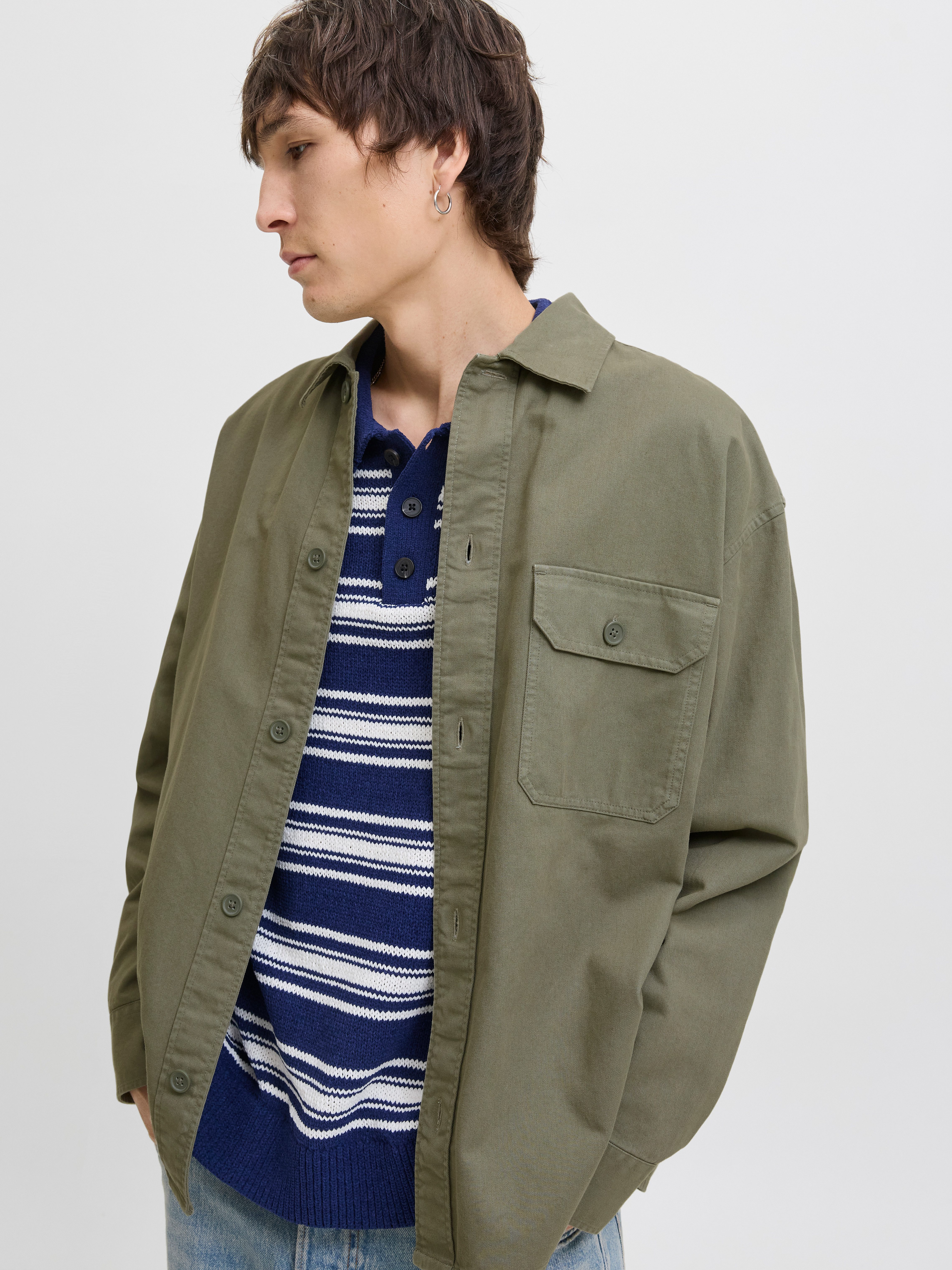 Jack & Jones Langarmhemd JJEDOVER OVERSHIRT günstig online kaufen